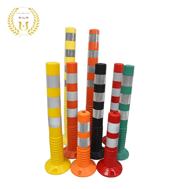 PU traffic safety reflective flexible post roadway lane separator Delineator