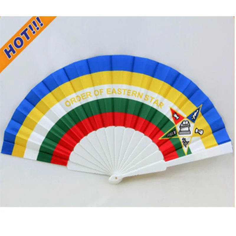 
Custom cheap advertising hand fan with custom heat transfer printed logo 