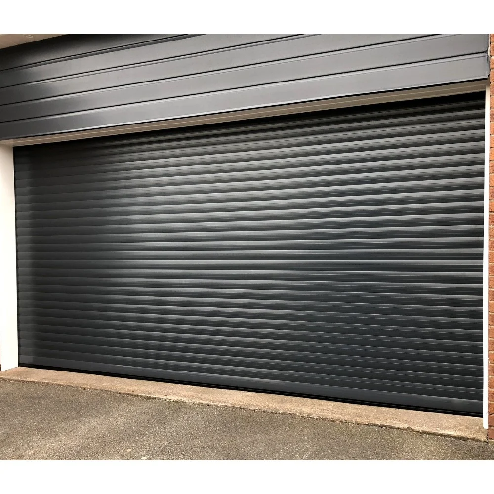 Automatic Residential Aluminum Roller Shutter Gates Remote Control Rolling up 9x8 Garage Doors Manual Roll Top Door