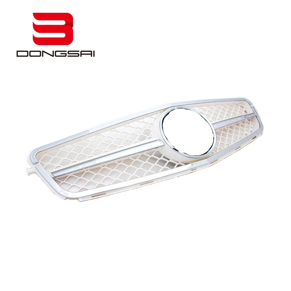 ABS White Front Bumper Honeycomb Mesh Grill Grille for Mercedes Benz C Class W204 C63 2007-2014