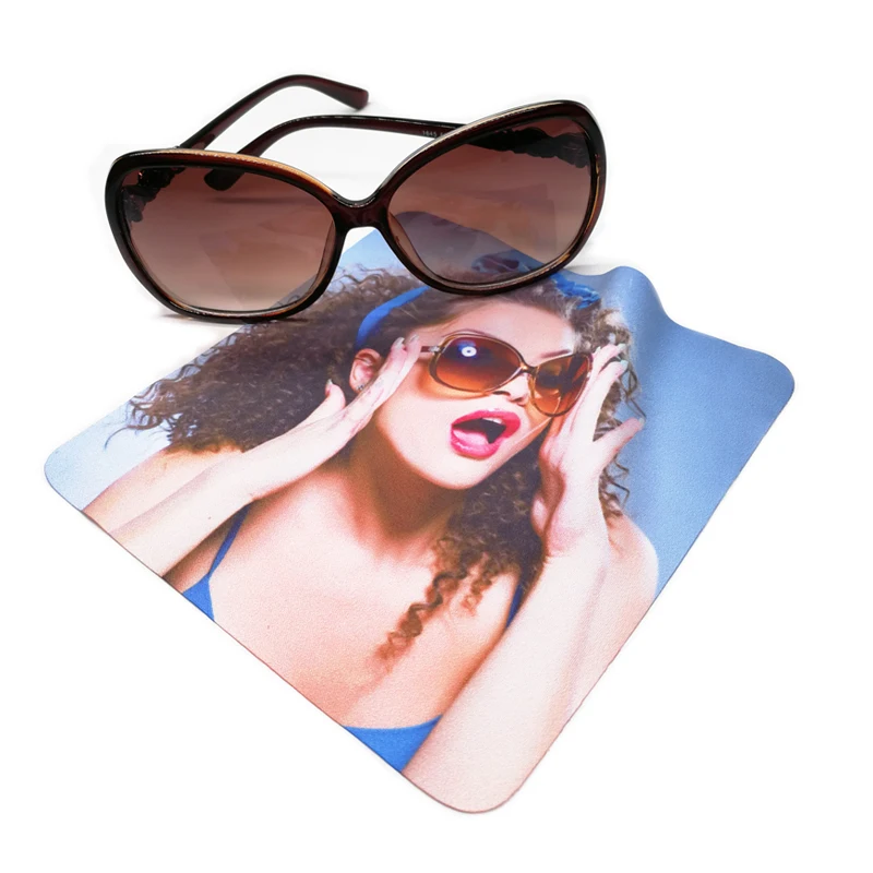 Custom Logo Printed Microfiber Glasses Sunglasses Eyeglasses Cleaning Cloth