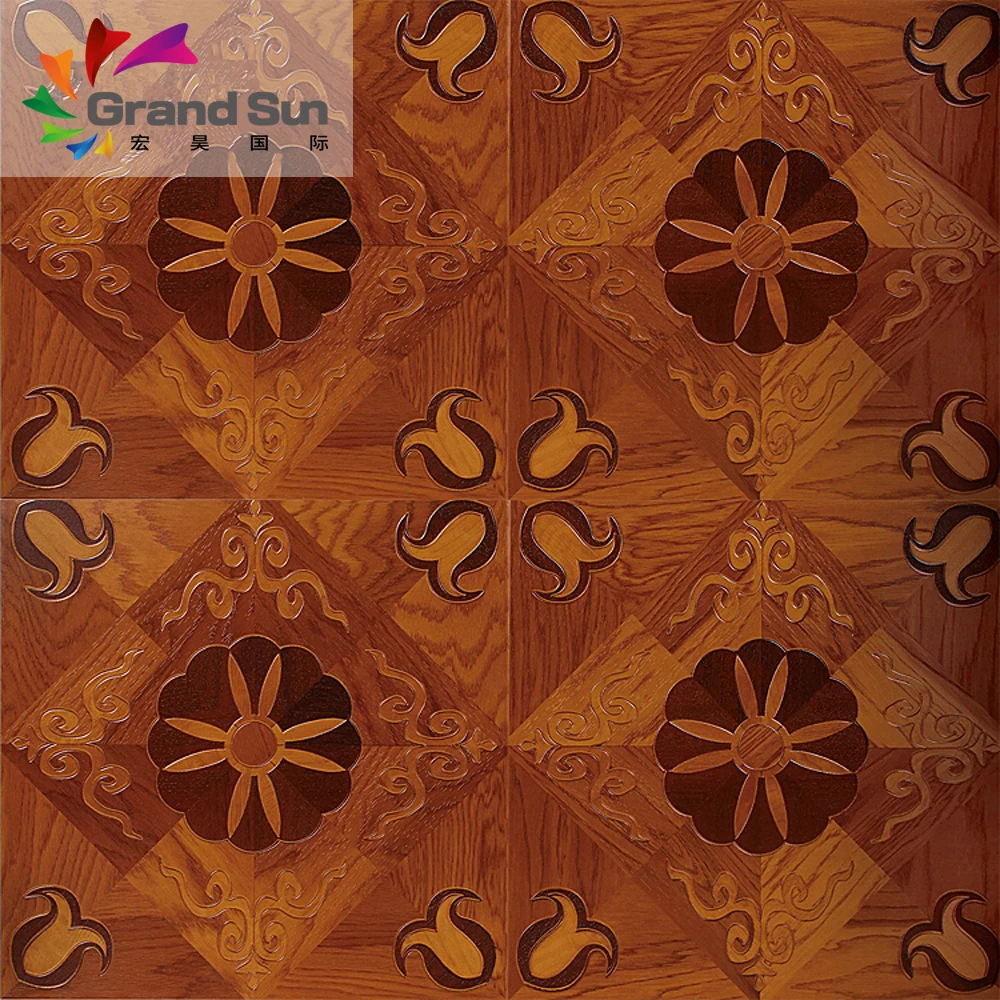 German non slip embossed parquet laminate flooring China factory