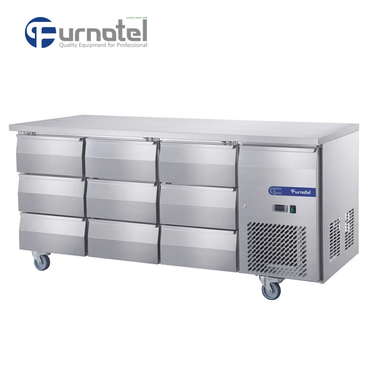 FRCF-5-1 FURNOTEL Stainless Steel Industrial 4 Doors Refrigerator and Freezer Good Price