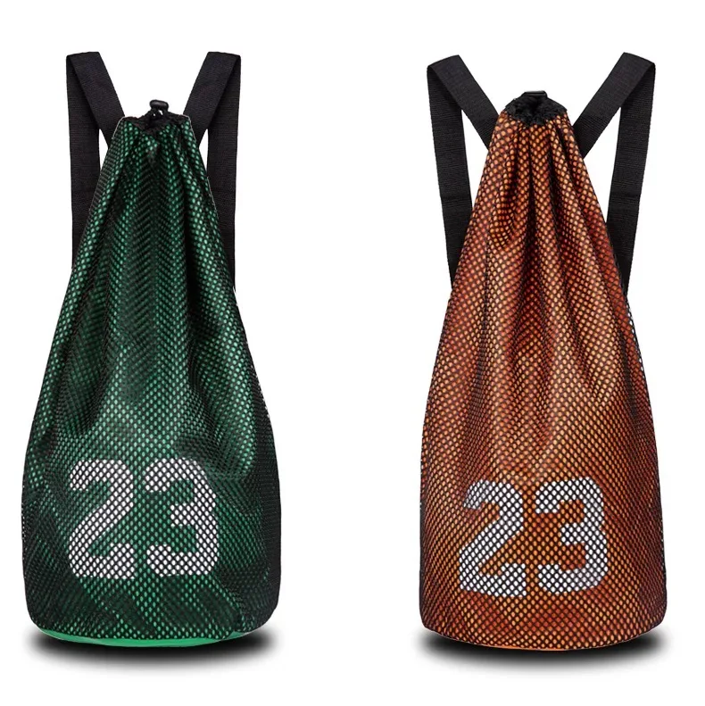 Mesh Waterproof Gym Sport big bag Volleyball soccer Basketball string backpack