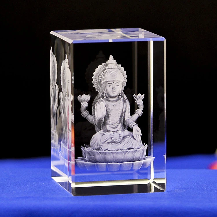 craved item 3d laser engraving icon religious crystal souvenir