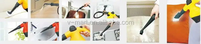 Pureclean Max hot selling product handheld pressurized steam clean machine with 10 accessories,safety children locks