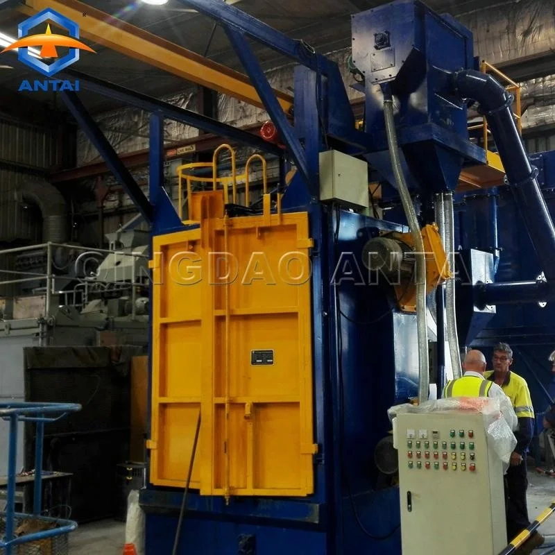 Hook type shot blasting machine for blasting and painting cylinder China supplier