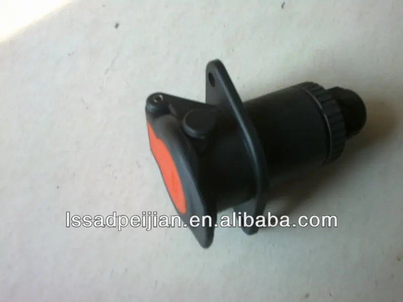 ABS 7 Pins/5 pins  Screw Sockets For Trailers Truck,/abs brake cable,spiral Heavy Duty 7 pin EBS/ABS Trailer Female Connector