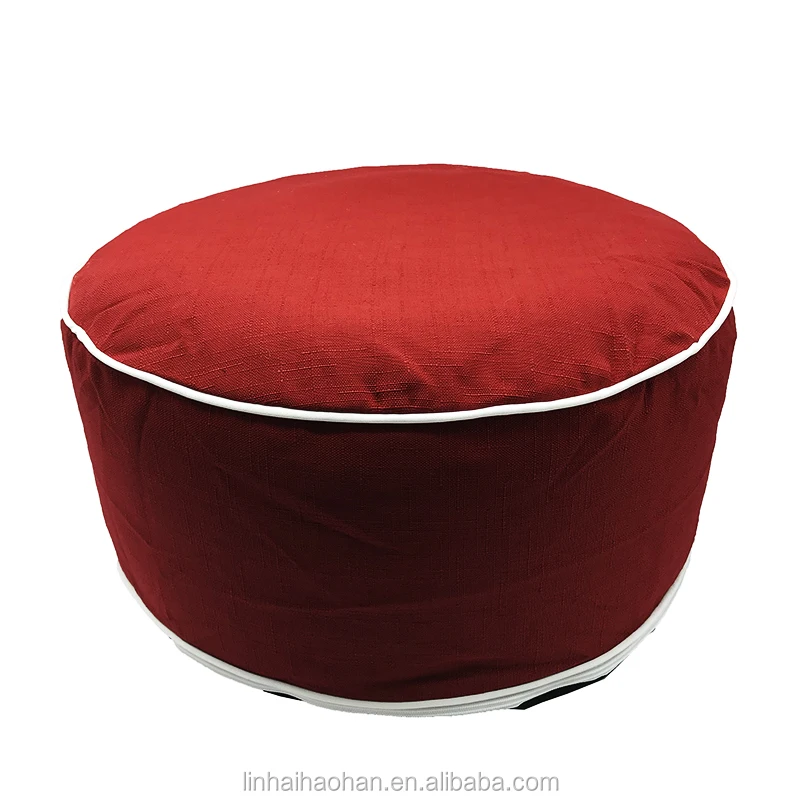 Printed color customized support adjustable inflatable ottoman