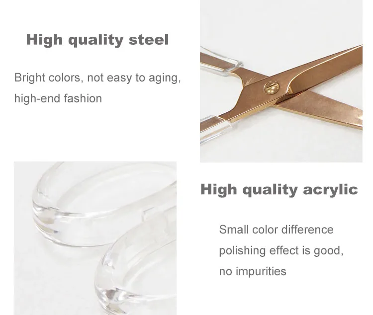 Huisen chinese branded antique scissors,rose gold fancy creative paper scissors