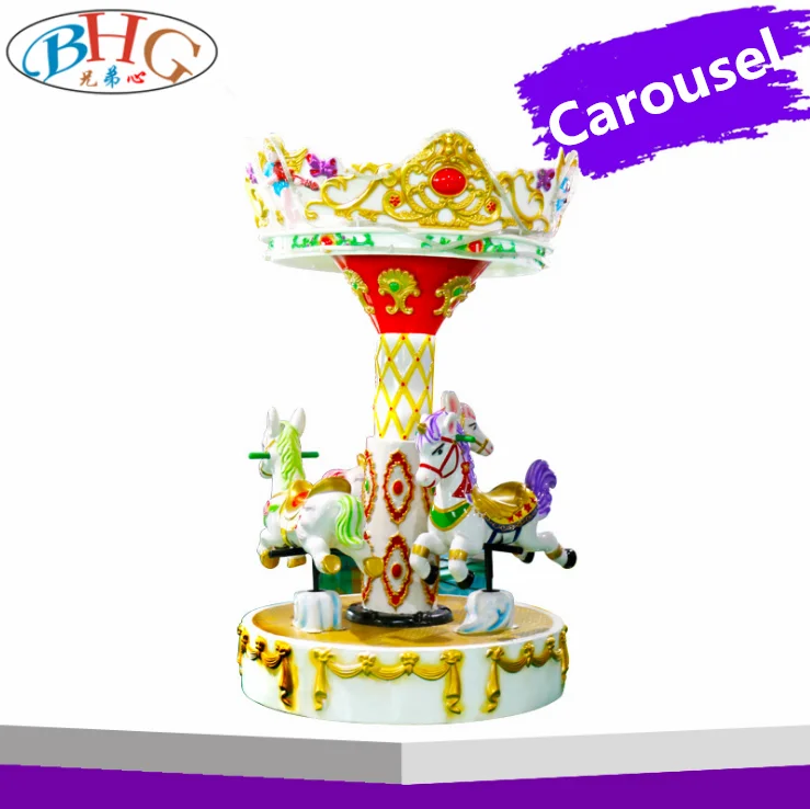 arcade games machine carousel rides 6 players toy carousel horse for sale