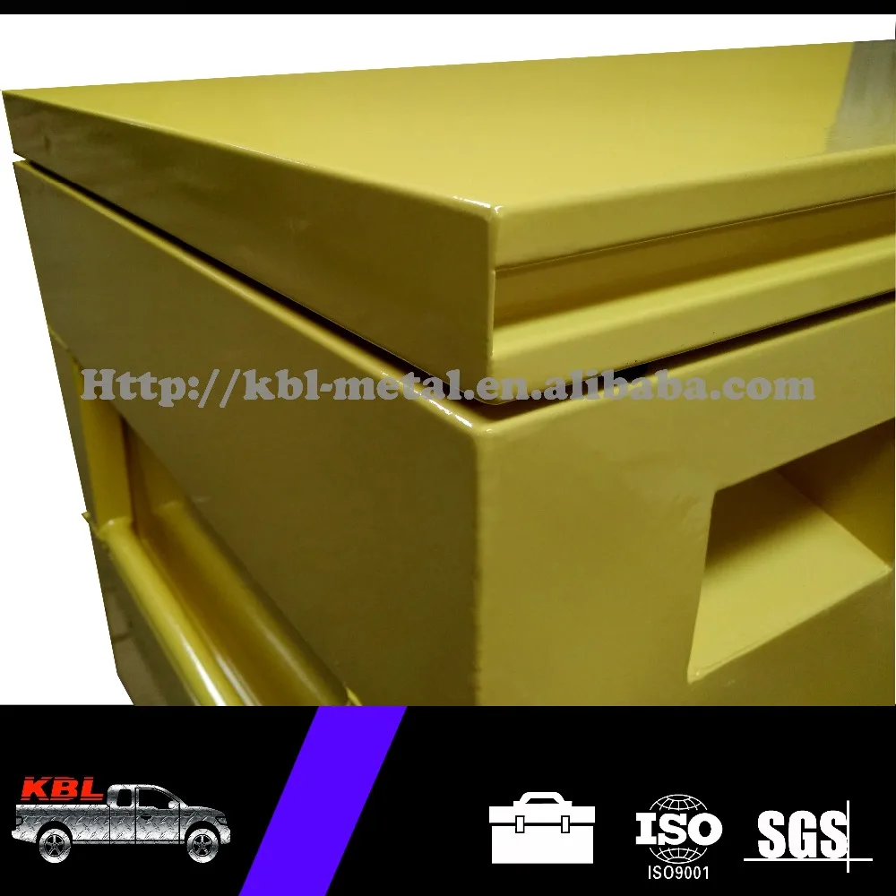 Heavy Duty Jobsite ToolBox Metal Tool Storage Boxes with Handle and Gas Strut(KBL-JB1215)(ODM/OEM)