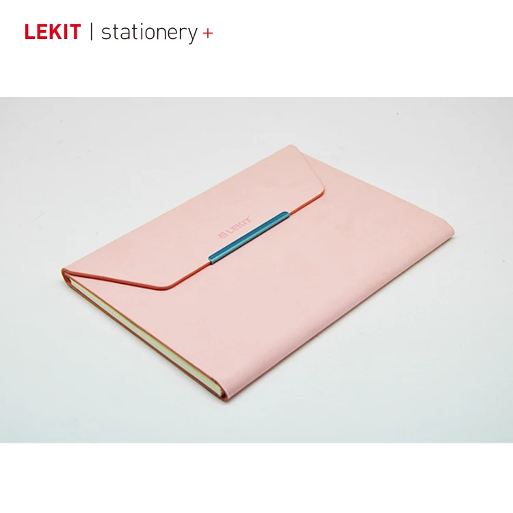 Custom magnetic closure pink GRS PU leather hardcover recycled paper ivory paper weekly planner daily planner 2025