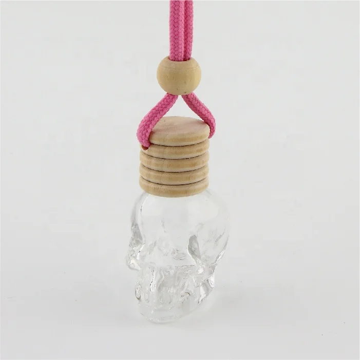 skull shape bottle hanging car perfume diffuser