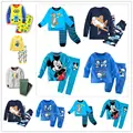 2016 clothes girls baby kids boys children clothing sets suits pajamas for boys 2 piece sleepwear