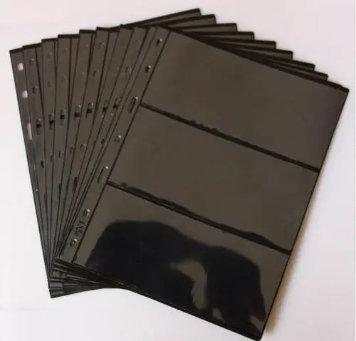 Hot selling Plastic PVC ring binder albums for coins banknote and stamps