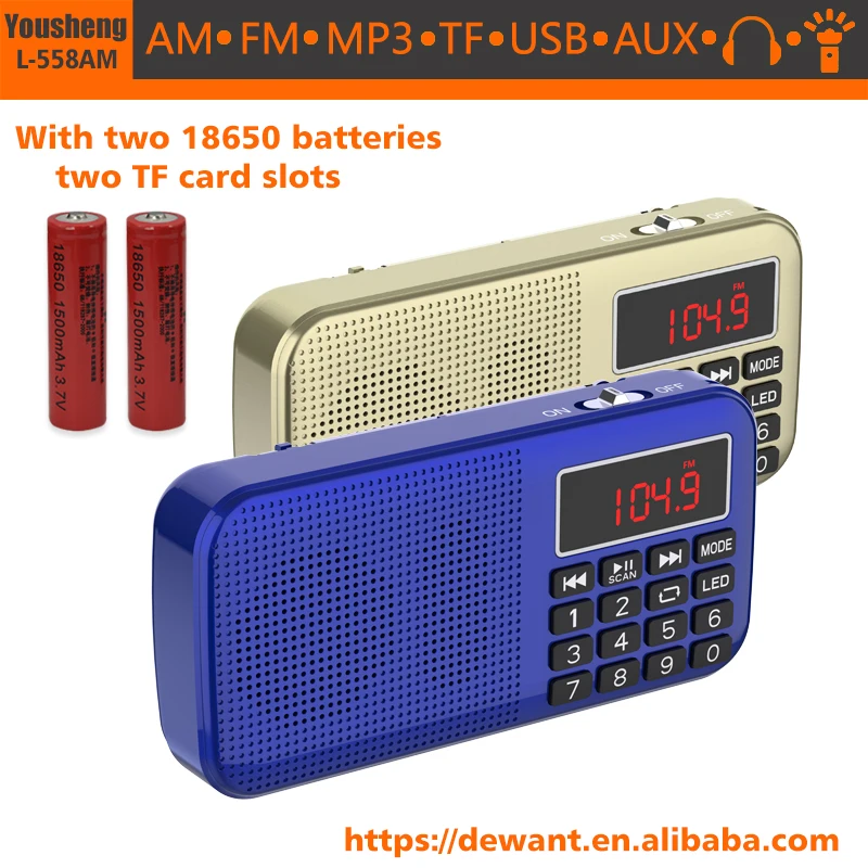 L-558AM MP3 музыкальный плеер динамик fm am subject Портативная радиостанция сканер