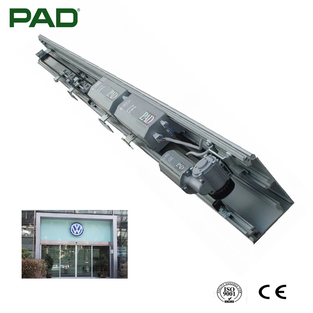 Auto Sliding Doors Wide Voltage Glass DC 24V Brushless with CE Certificate AC110~260V CE ISO9001 Commercial 100~500mm </=120KG