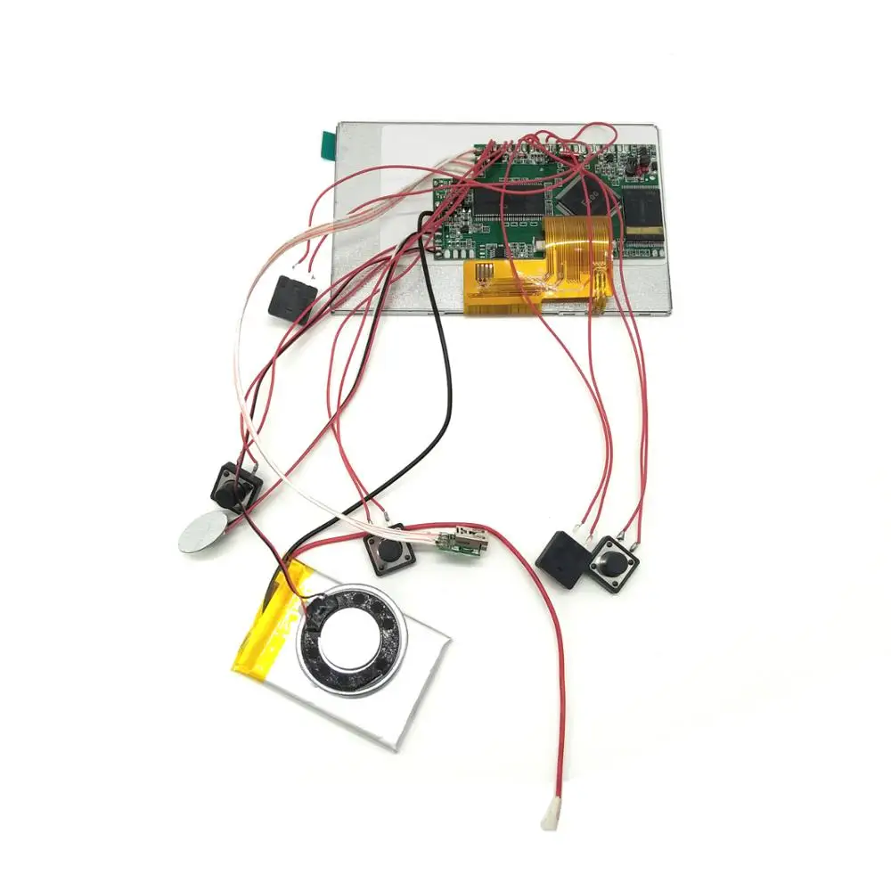 lcd video brochure card components  2.4/2.8/4/4.3/5/7/10.1 inch  video greeting card components