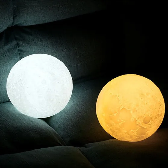 Solar System 8 Planets 3D Print Waterproof Decorative Ball Sphere Moon Solar Light Saturn/Earth/Jupiter/Mars/Moon Lamp Touch