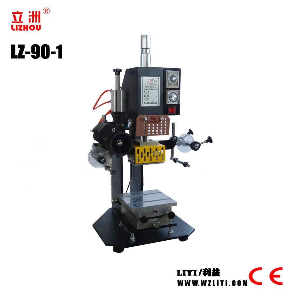 LZ-90-1 Высококачественная пневматическая машина для горячего тиснения черной фольгой для кожаной обуви