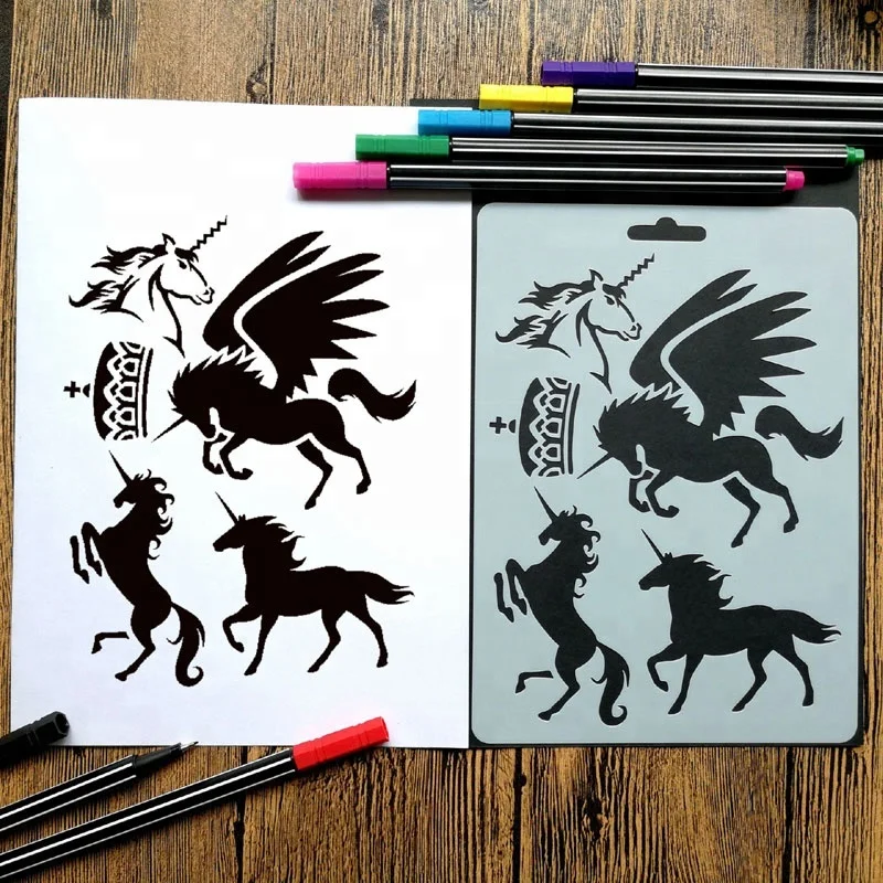 New style bird Shape Plastic Drawing Stencils/DIY Drawing and Education Animals Stencils