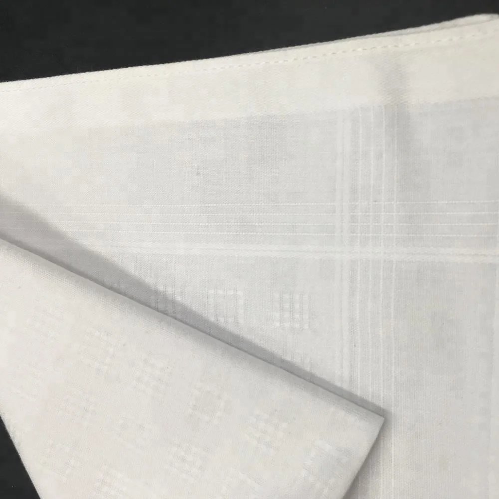 Хлопковый белый мужской высококачественный атласный носовой платок оптом