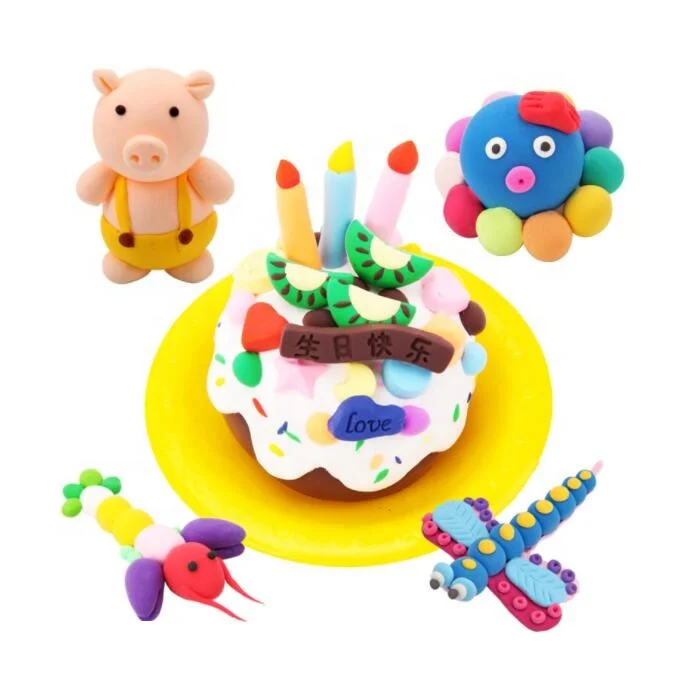 Глина для моделирования «сделай сам» 36 цветов волшебная воздушная сухая глина ультралегкий пластилин детей