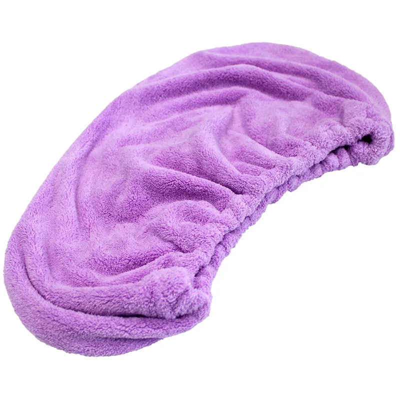 Microfiber Hair Towel Ultra Absorbent Fast Drying The Perfect Haircare Anti-Frizz Turban Never Falls Off for Drying Curly Hair