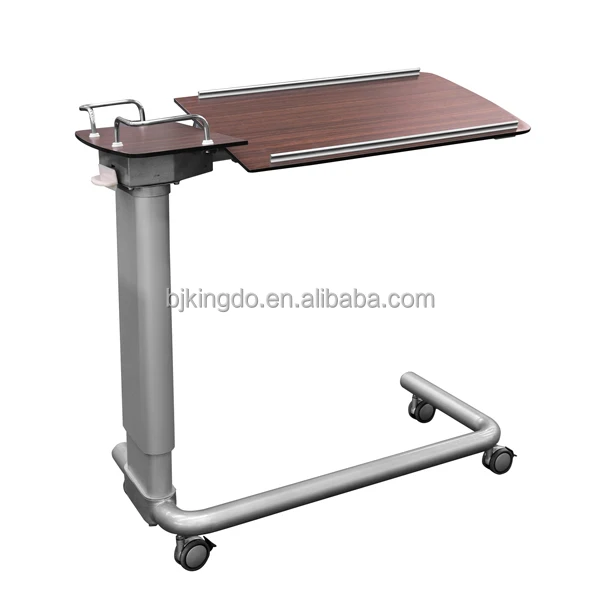 Medical Tilting Table, Hospital Dining Table, Over Bed Table with Wheels