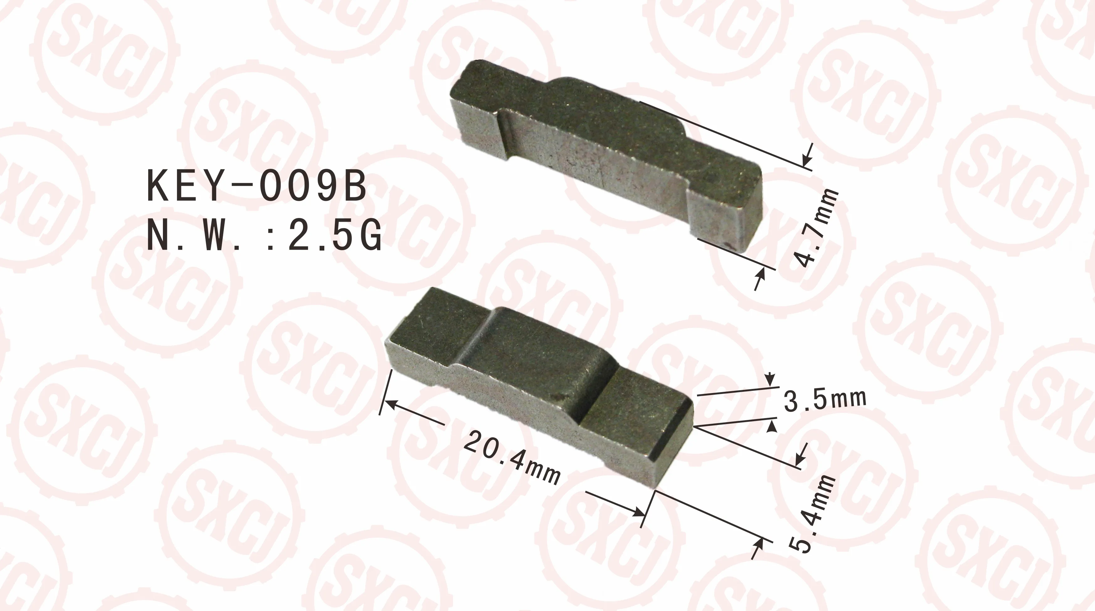 SYNCHRONIZER KEY/GEAR KEY /BLOCK KEY OEM SXCJ-KEY009-A/SXCJ-KEY009-B