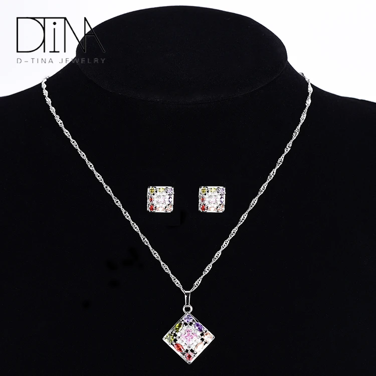 DTINA Moroccan Luxury Dubai Gold Cubic Zirconia Rhinestone Jewelry Packaging Sets