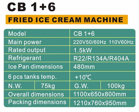 Fried Ice Cream Roll Machine Ice Pan Machine Commercial Cold Plate Ice Cream