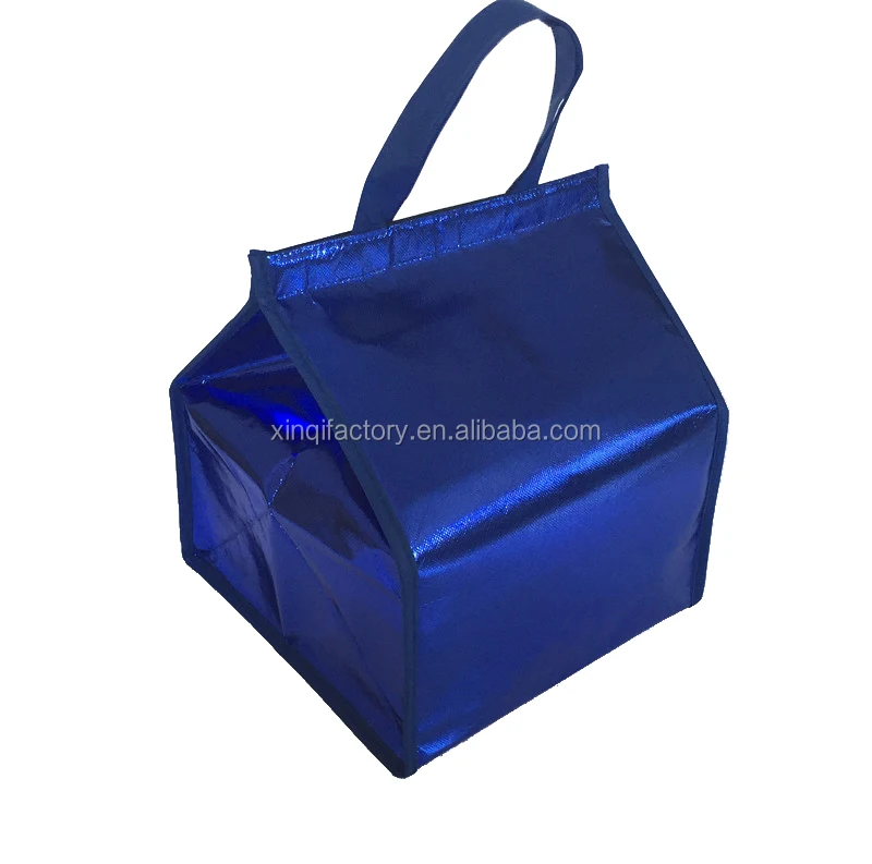 
metallic lamination non woven cooler bag Lunch Insulated Cooler Bag 