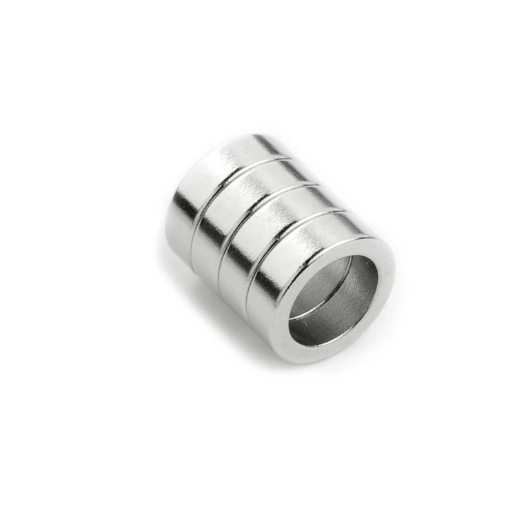 Custom shape diametrically magnetized large small thin disk ring neodymium magnets radial tube magnet