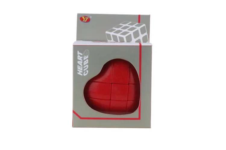Yongjun Hot Selling Educational Toys Plastic 3D Heart Shaped Puzzle Magical Cube 3x3x3