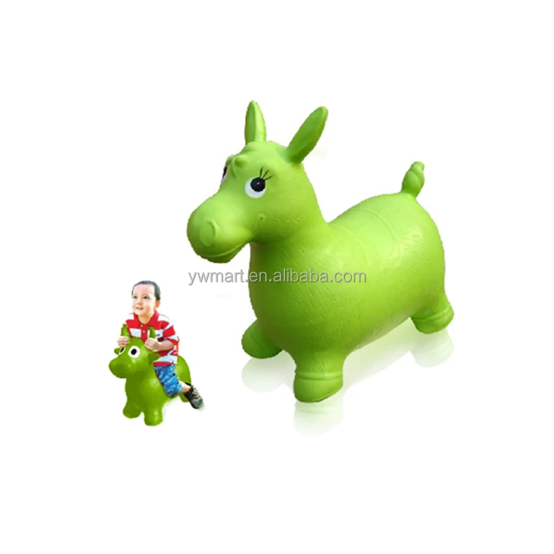 New style cheap jumping children riding inflatable bouncing horse toy