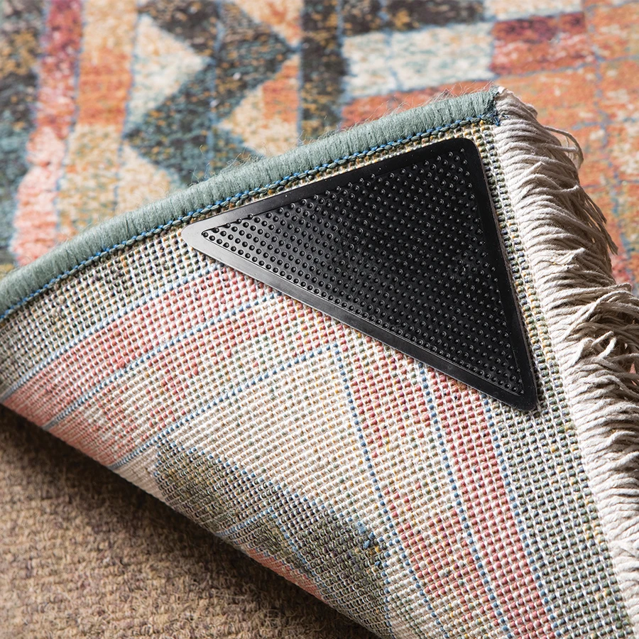 4 шт Ковер Коврик захваты Нескользящие противоскольжения многоразовые силиконовой рукояткой для срезания ногтей на пальцах ноги углов тормозные колодки