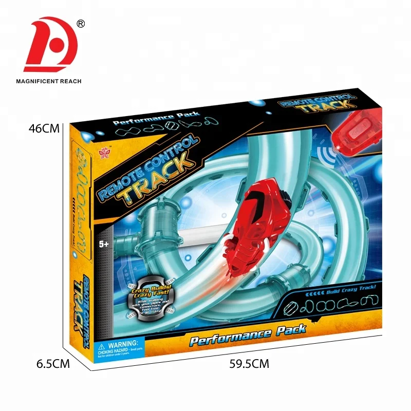 HUADA 2023 Wholesale  Pipes Car Toy Electric Slot Car Assembly Racing Track Set Toy for Boy
