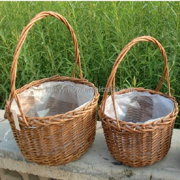 2016 new design cheap cane wicker baskets from linyi lucky hadicraft factory