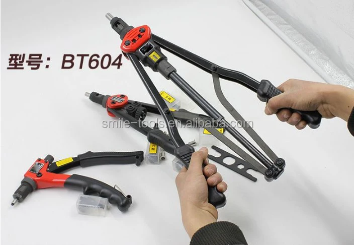 Промышленного уровня Heavy Duty 11 дюймов двойной ручной заклепочная гайка инструмент заклепки гайки пистолет две стороны