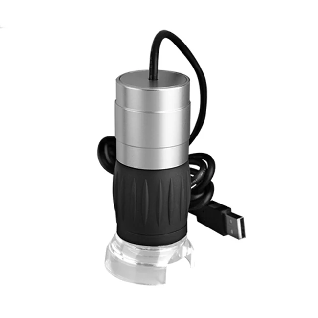 Цифровой микроскоп 20x-400x, USB микроскоп с 8 светодиодами, USB 2,0, с адаптером OTG и металлической подставкой