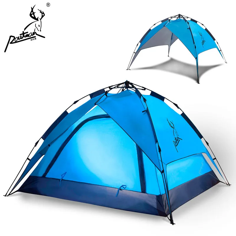 RT-409 ROUTMAN Quick-opening in 3 Seconds Automatic Double-layer Tent 4-5 Person Camping Tent