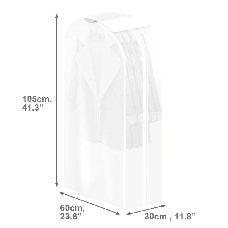 High Quality 3D Garment Bag Suit Cover And Dresses Clothing