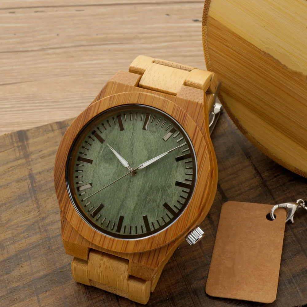 For Mens Womens Custom Designer Watches Luxury Bamboo Wooden Watch Box Arrival Wood in Round Bamboo 2017 New Fashion Watches