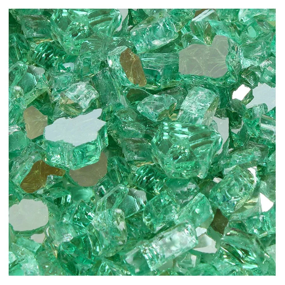 Outdoor Fireplace Gas Clear Reflective Fire Glass