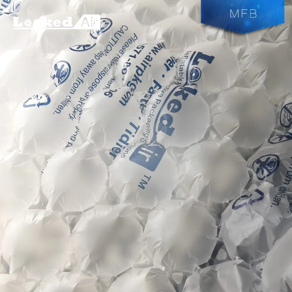 Factory supply air filling rate 95% strong anti-shocking custom air cushion bubble bags