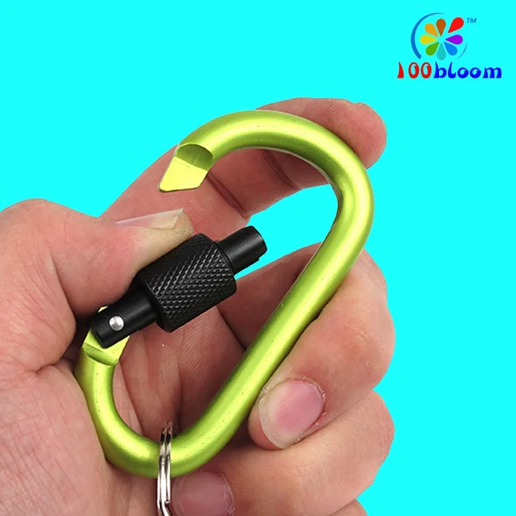 Оптовая продажа с завода, высокое качество, 8 см, d-образный замок, карабин, брелок