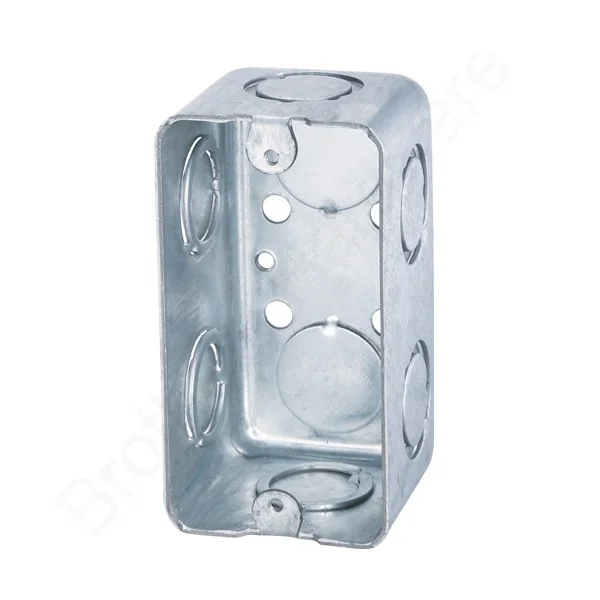 UL Listed 4X2 inch Rectangle Electrical Galvanized Iron Wall outlet Box