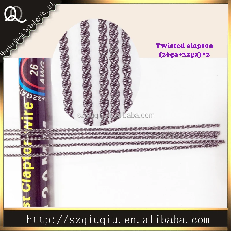 Prebuilt coil Twisted clapton (26ga+32ga)*2 hot selling clapton wire DIY by tube, many clapton wire in stocks